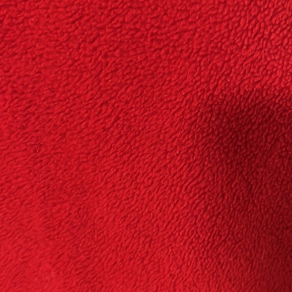 A Winter themed vest in red with snowmen in a size large - Picture 6 of 6